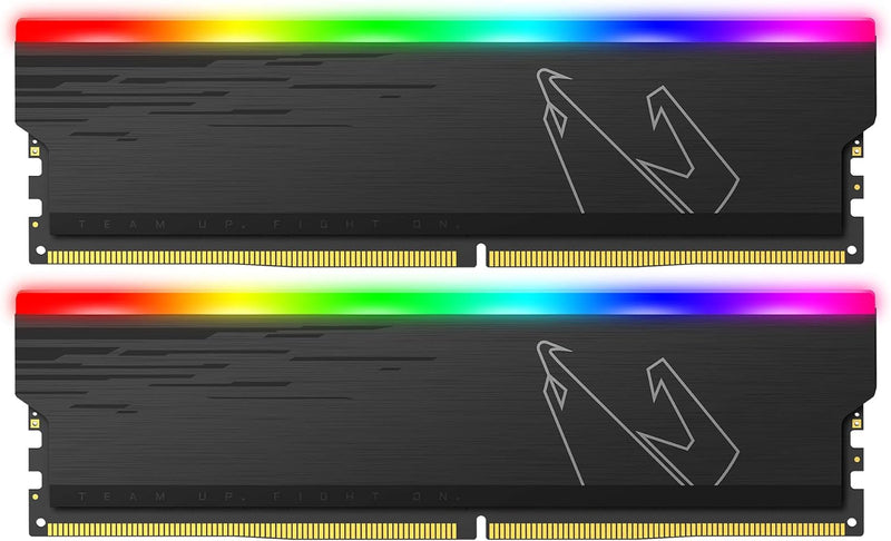 AORUS RGB 16GB RAM Memory Kit (2x8GB) 3733MHz, Supports AORUS Memory Boost and RGB Fusion 2.0. Selected Memory ICS, 100% Sorted and Tested (with Demo Modules)