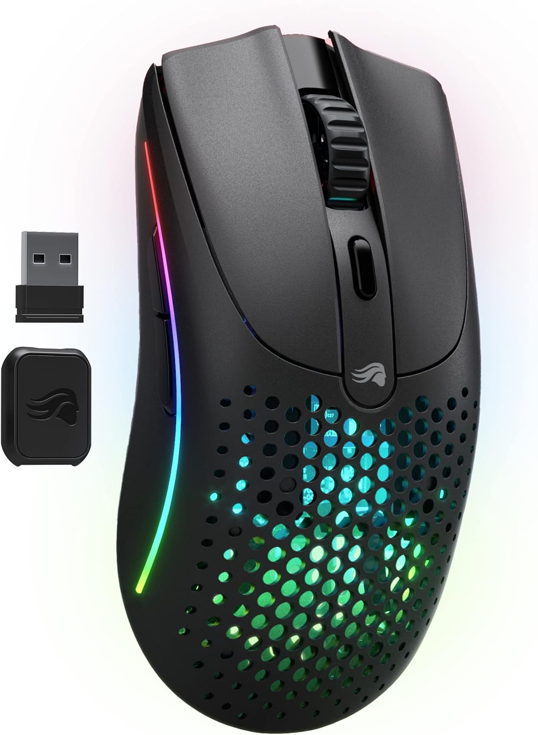 Glorious Model O 2 Mini Wireless Gaming Mouse, 57g Ultra-Lightweight, 26K Optical Sensor, Dual Wireless 2.4GHz & Bluetooth 5.2, Up to 210H Battery, 80M Clicks, 6 Programmable Buttons, FPS Gaming Mouse