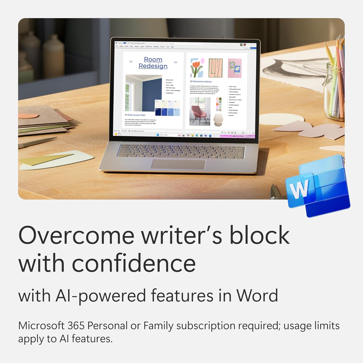 Microsoft 365 Personal – 1-Year Auto-Renewing Subscription, 1 User, AI-Enhanced Apps + Cloud Storage