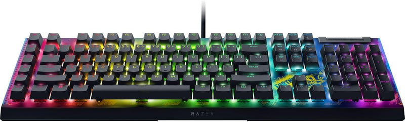 Razer BlackWidow V4 X - Fortnite Edition Mechanical Gaming Keyboard with RGB (Yellow Switches, 6 Custom Macro Keys, Doubleshot ABS Keycaps) QWERTY US Keyboard | Fortnite