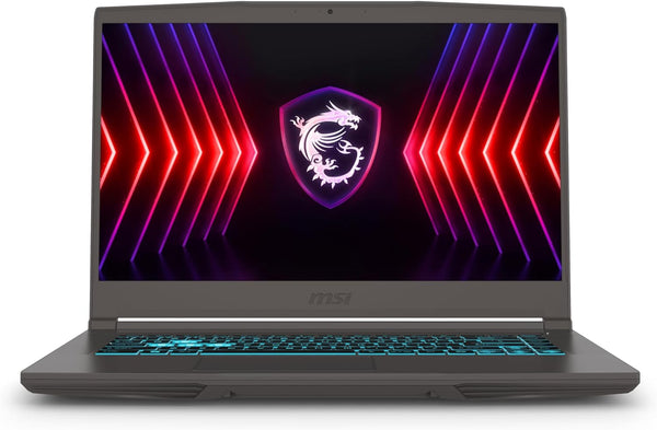كمبيوتر محمول MSI Thin 15 B13VE - شاشة 15.6 بوصة FHD بمعدل تحديث 144 هرتز - معالج Intel Core i7-13620H - ذاكرة وصول عشوائي (RAM) سعة 16 جيجابايت - قرص SSD سعة 512 جيجابايت - بطاقة رسومات NVIDIA GeForce RTX 4050 سعة 6 جيجابايت - نظام تشغيل Windows 10 Pro K
