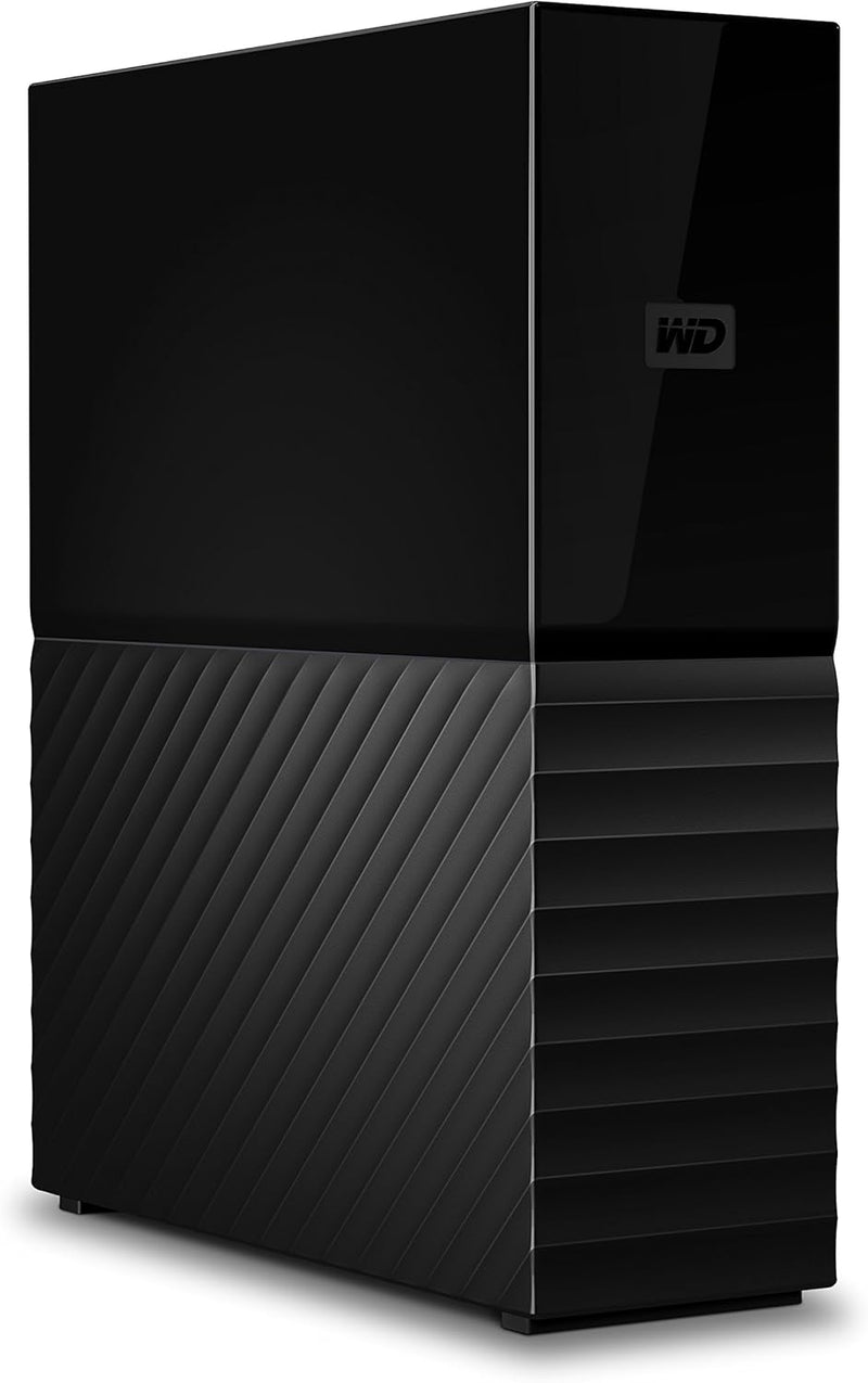 قرص صلب خارجي WD My Book سعة 8 تيرابايت لسطح المكتب، USB 3.0، تشفير AES 256 بت، نسخ احتياطي تلقائي