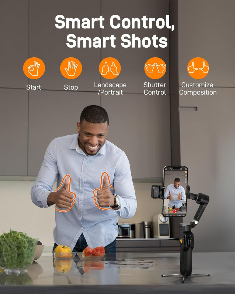 Hohem iSteady  Smartphone  V3 AI  Gimbal with AI Tracker - Fill Light Module