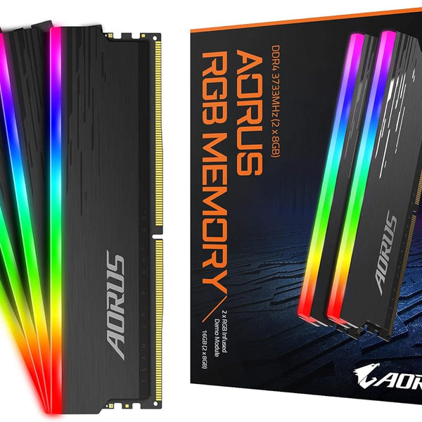 AORUS RGB 16GB RAM Memory Kit (2x8GB) 3733MHz, Supports AORUS Memory B