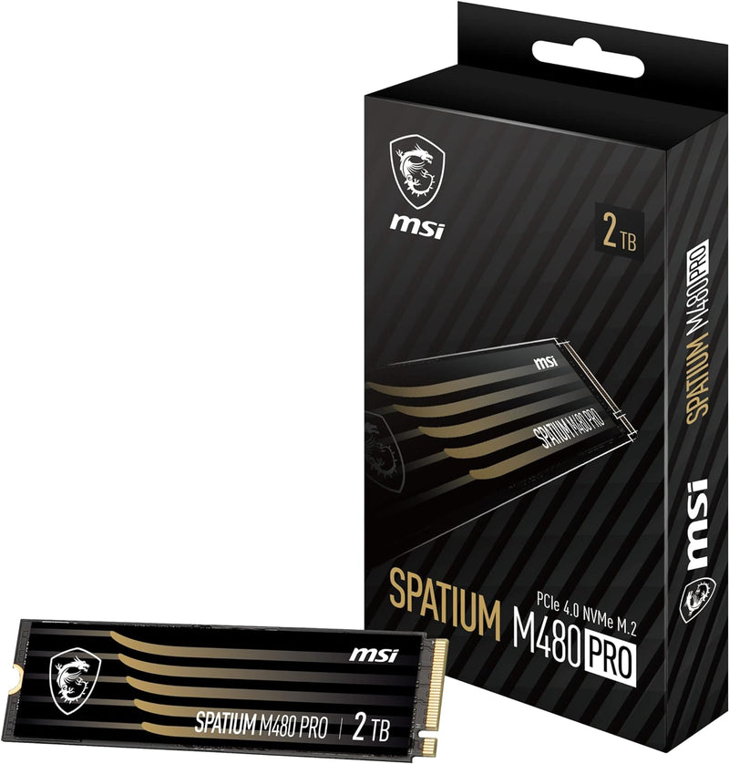 MSI SPACE M480 PRO PCIe 4.0 NVMe M.2 SSD داخلي