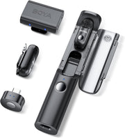 BOYA Magic-03 Wireless Lavalier Microphone , 2.4GHz Wireless , Up to 100m Range , 30H Battery Life , Safety Track & Limiter , USB-C for Android, iPhone 15/16, Camera & Camcorder , Mini Clip-On Mic