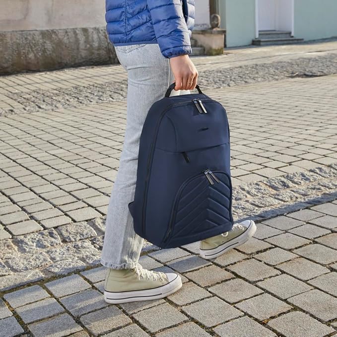 Hama Premium Lightweight Laptop Backpack – Fits 16.2" Laptops, Dark Blue, Eco-Friendly, Padded Compartments