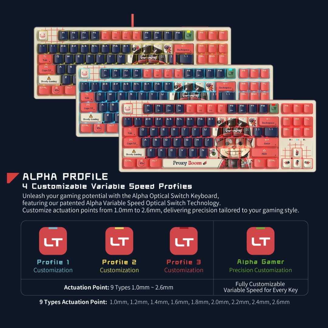 Bloody x Savage Impact AT87 Alpha Optical Switch Performance