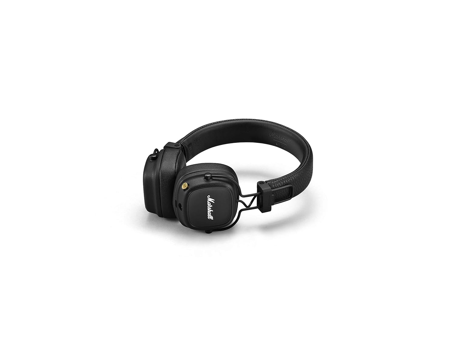 Marshall Major IV Wireless On-Ear Bluetooth Headphones , 80+ Hours Playtime , Wireless Charging , 40mm Dynamic Drivers , Bluetooth 5.0 & 3.5mm Wired Mode , Built-in Microphone , Foldable Design , Black