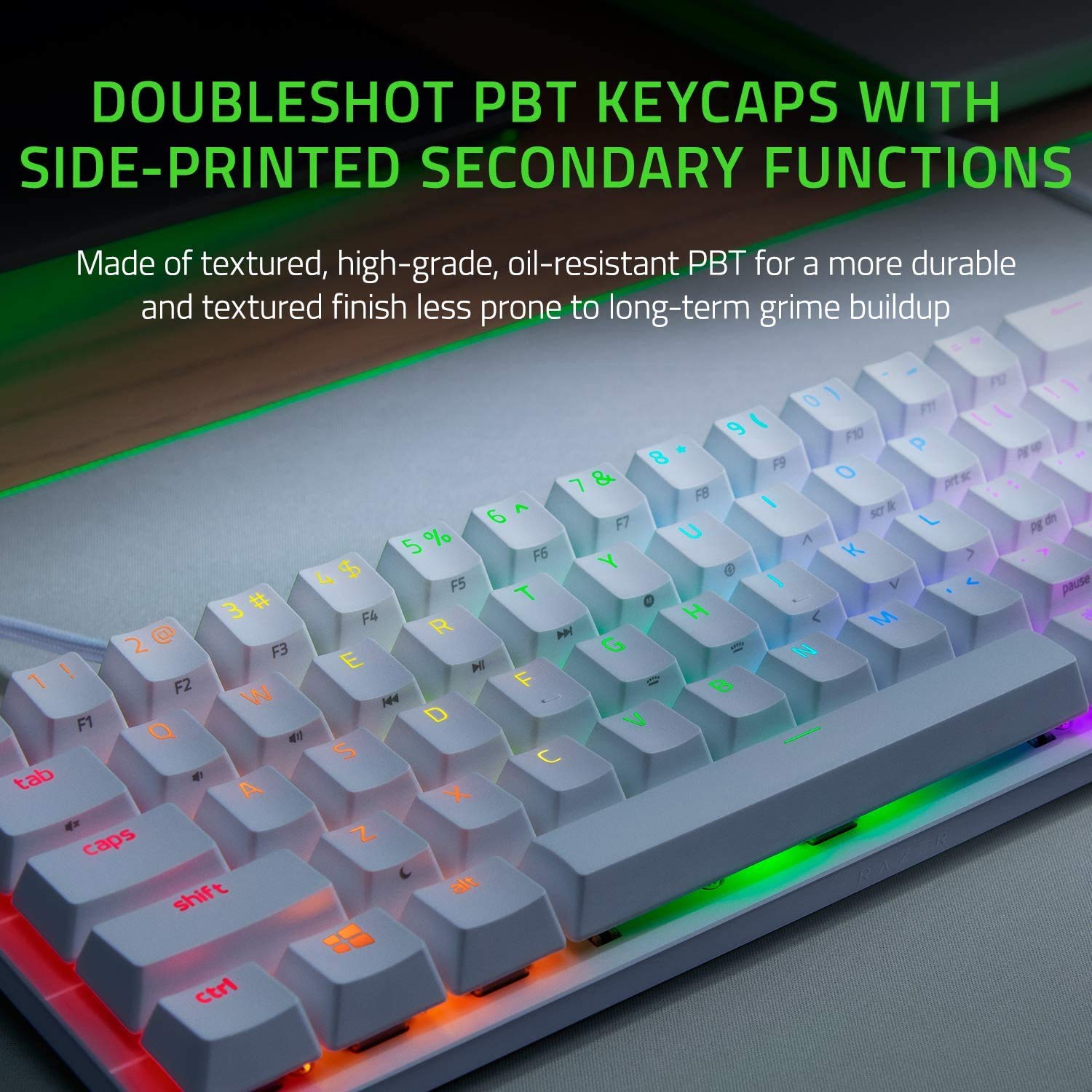 Razer Huntsman Mini - Mercury Edition - 60% Optical Gaming