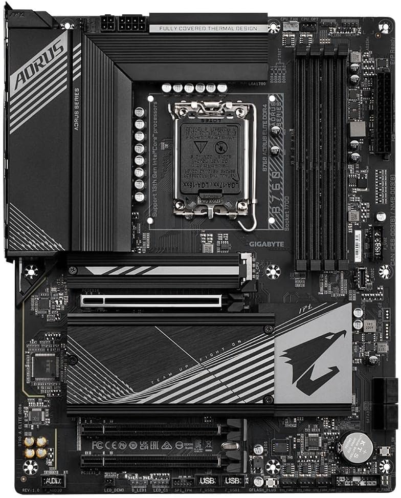 جيجابايت B760 AORUS ELITE DDR4 Intel LGA 1700 ATX اللوحة الأم