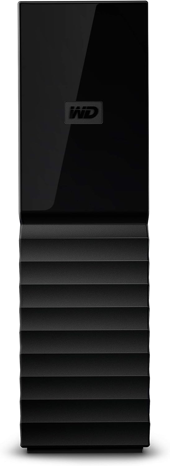 قرص صلب خارجي WD My Book سعة 8 تيرابايت لسطح المكتب، USB 3.0، تشفير AES 256 بت، نسخ احتياطي تلقائي