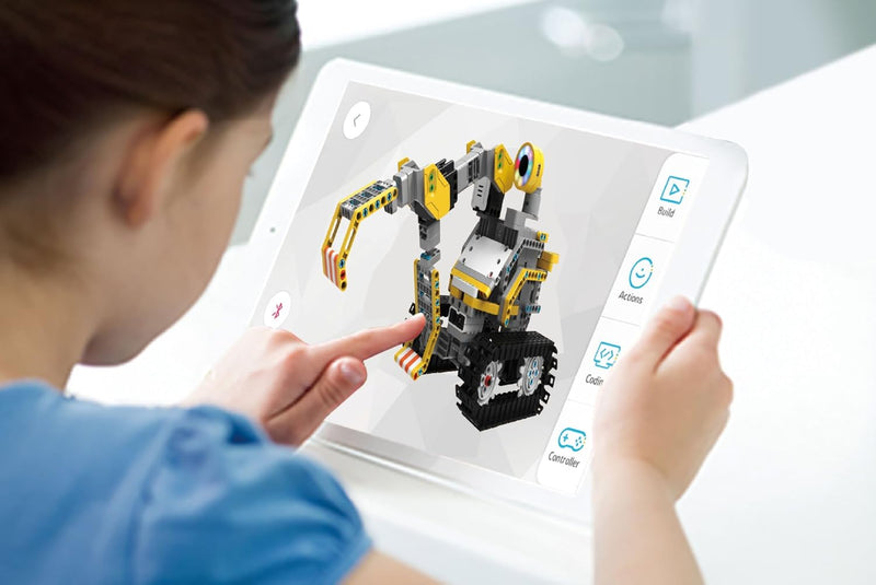 UBTECH Jimu Series TrackBot Kit، روبوت بناء آلي تعليمي ومتصل