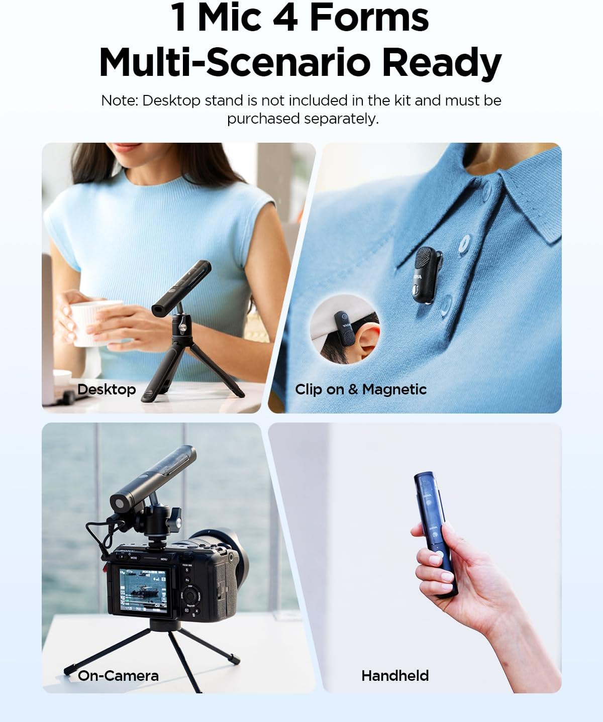 BOYA Magic-03 Wireless Lavalier Microphone , 2.4GHz Wireless , Up to 100m Range , 30H Battery Life , Safety Track & Limiter , USB-C for Android, iPhone 15/16, Camera & Camcorder , Mini Clip-On Mic