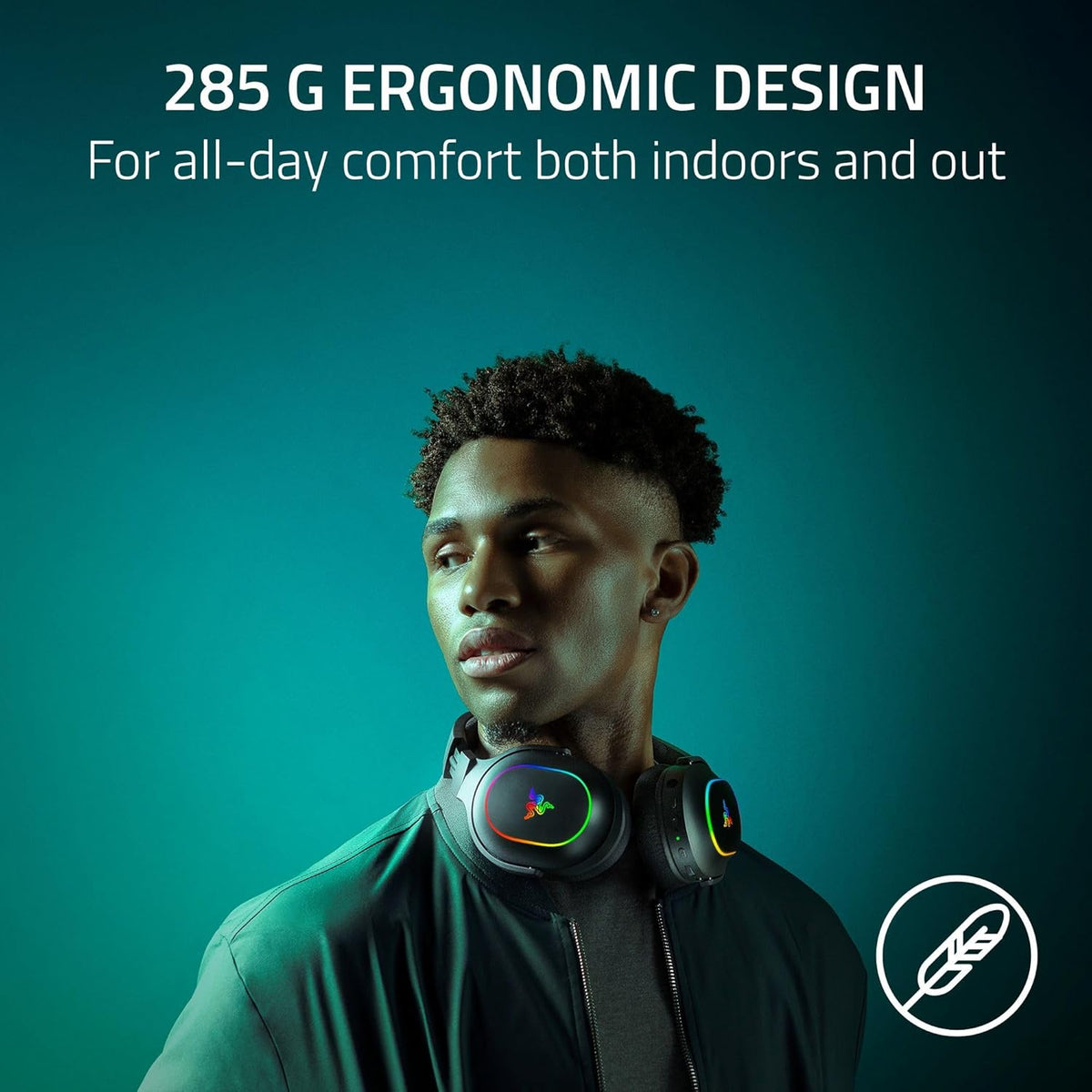 Razer Barracuda X Chroma - Wireless Multi-Platform Gaming Headset with 6 Zone Chroma RGB (SmartSwitch Hyperspeed & Bluetooth, 40mm Drivers, Detachable HyperClear Cardioid Mic) Black