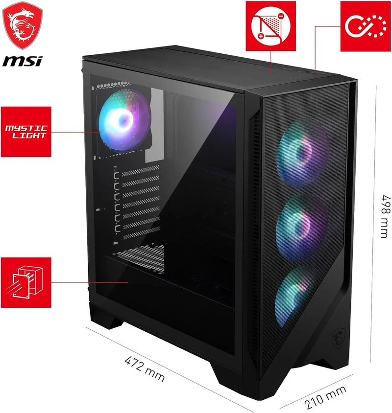 MSI - MAG FORGE 320R AIRFLOW - PC case - Medium Tower