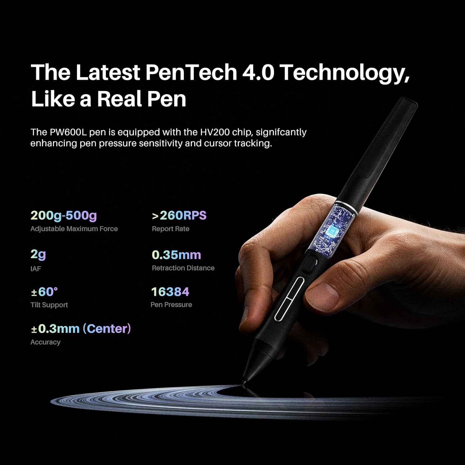 شاشة قلم HUION Kamvas 22 (الجيل الثالث) بحجم 21.5 بوصة بدقة 2.5K QHD، شاشة IPS بتردد 90 هرتز، قلم PenTech 4.0 مع 16,384 مستوى ضغط، زجاج Canvas 2.0، منفذ USB-C، متوافقة مع ويندوز، ماك أو إس، لينكس وأندرويد