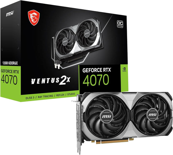 MSI GeForce RTX 4070 Ventus 2X E 12G OC Graphics Card