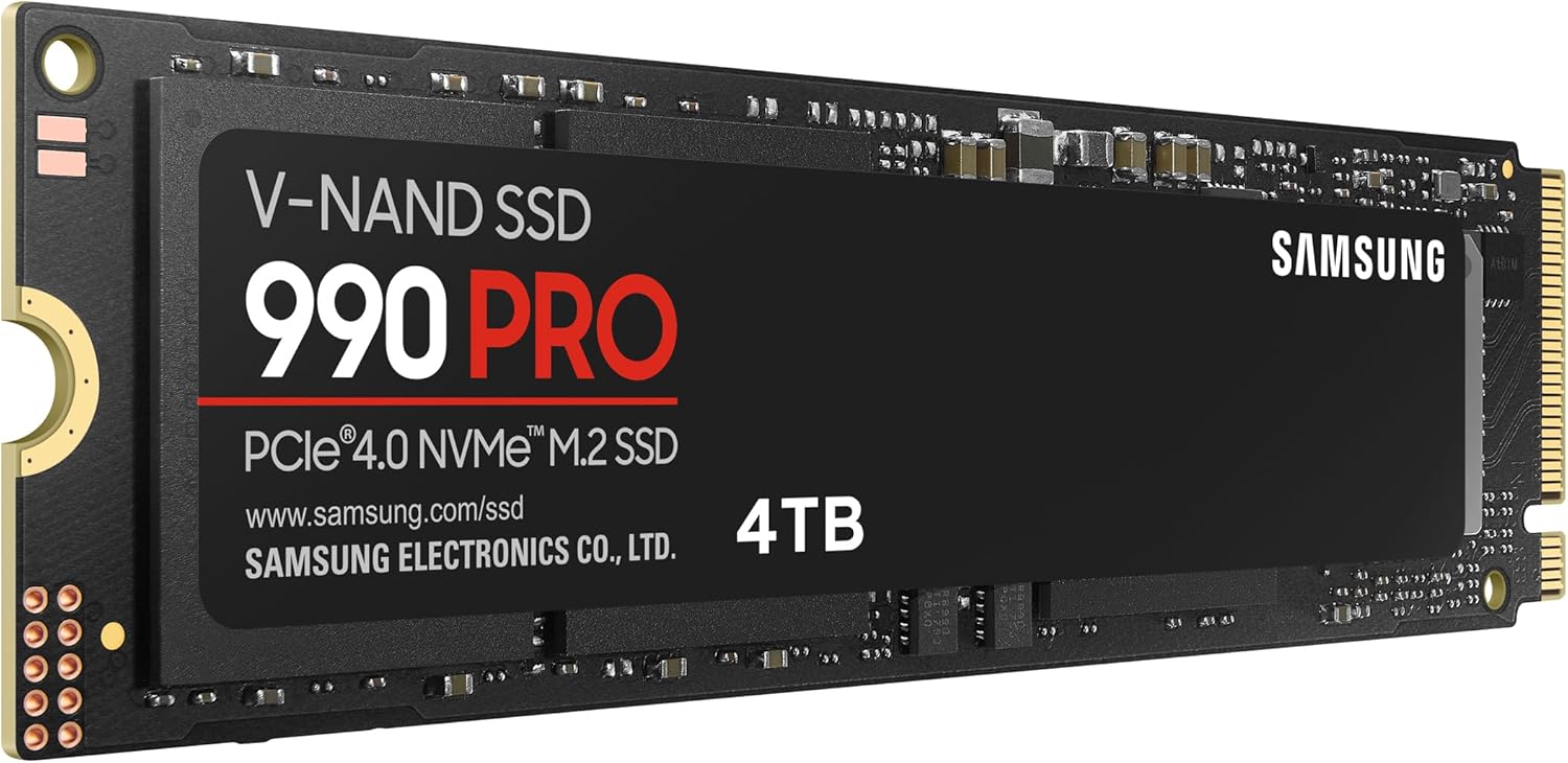 【新品・未開封】SSD 4TB SAMSUNG 990 PRO Samsung 990 PRO 4TB NVMe PCIe Gen 4.0 M.2 SSD – Up to 7,450 MB/s