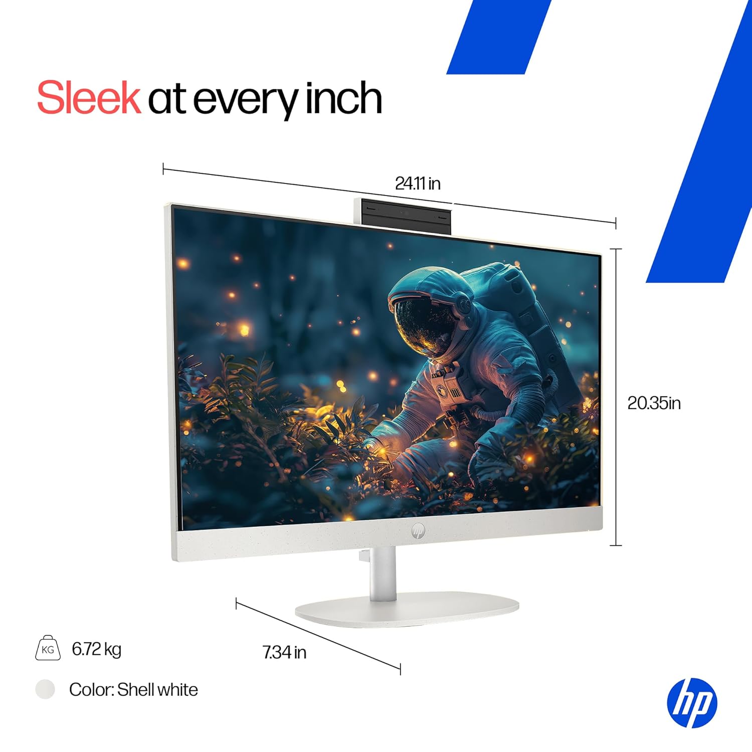 كمبيوتر HP الكل في واحد 27-cr1004ne - شاشة لمس 27 بوصة FHD 60 هرتز - معالج Intel Core Ultra 7 155U - ذاكرة عشوائية 16 جيجابايت - قرص صلب SSD بسعة 512 جيجابايت - بطاقة رسومات مشتركة - نظام تشغيل ويندوز 11 برو K