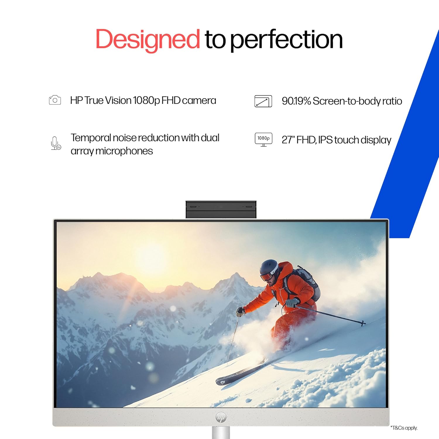 كمبيوتر HP الكل في واحد 27-cr1004ne - شاشة لمس 27 بوصة FHD 60 هرتز - معالج Intel Core Ultra 7 155U - ذاكرة عشوائية 16 جيجابايت - قرص صلب SSD بسعة 512 جيجابايت - بطاقة رسومات مشتركة - نظام تشغيل ويندوز 11 برو K