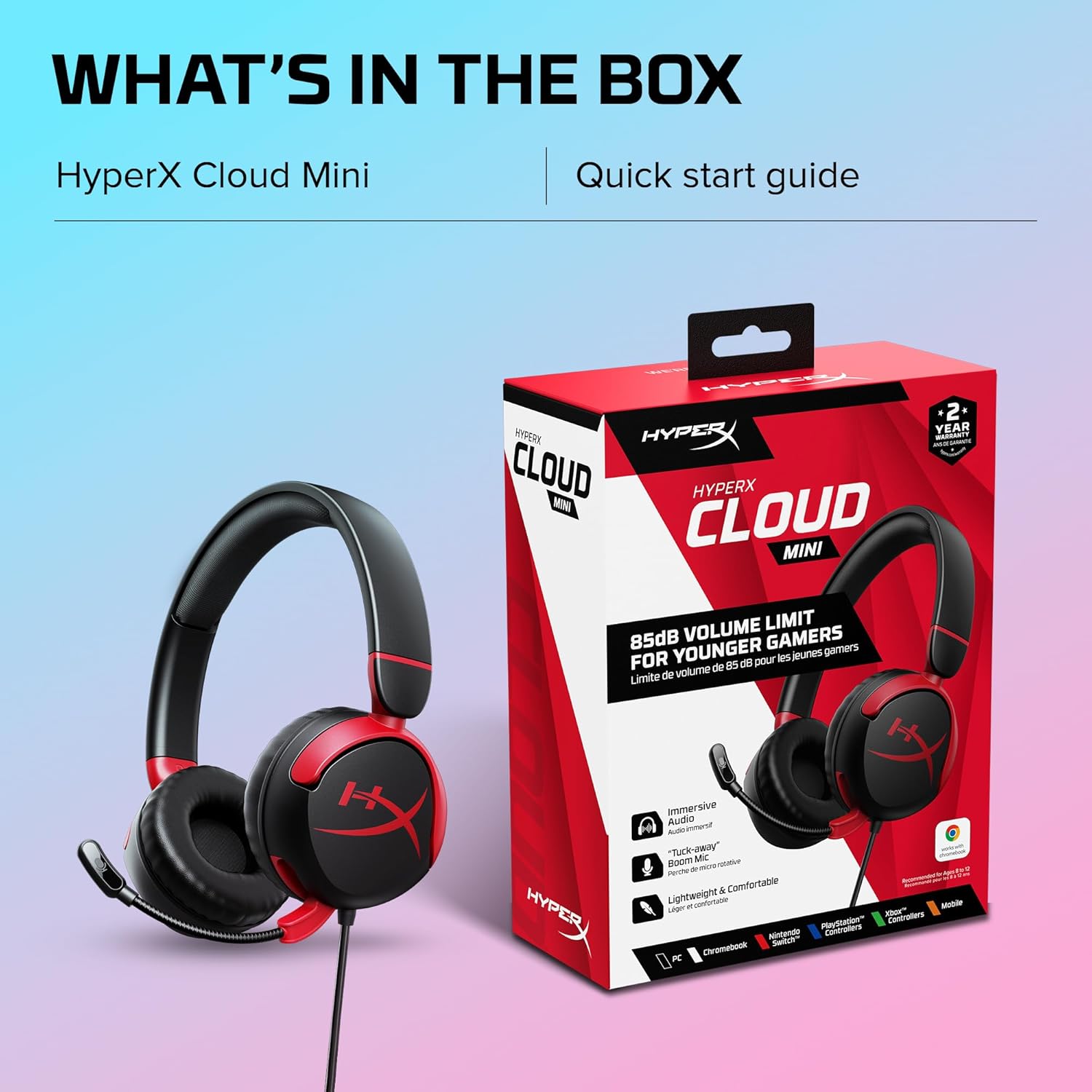 HyperX Cloud Mini - Gaming Headset (Black)