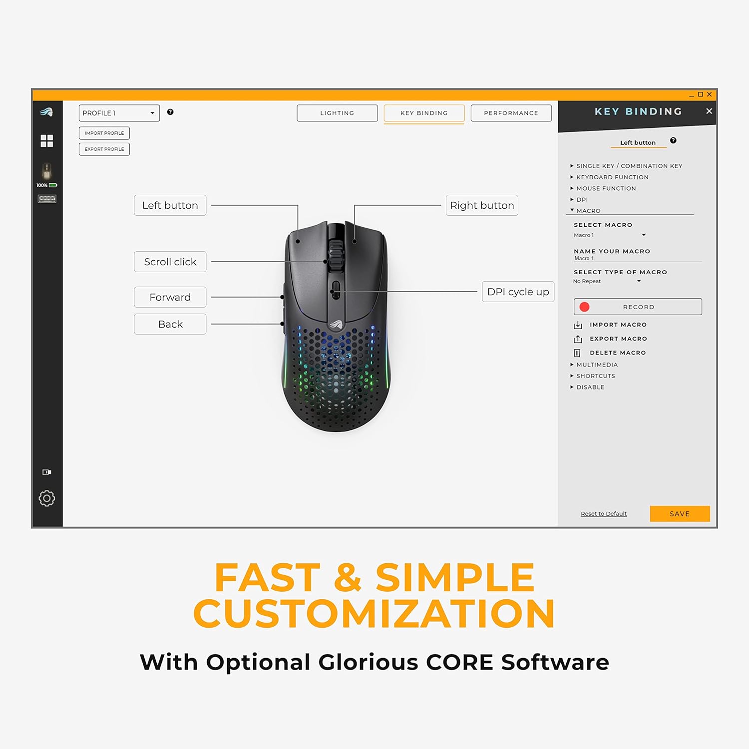 Glorious Model O 2 Mini Wireless Gaming Mouse, 57g Ultra-Lightweight, 26K Optical Sensor, Dual Wireless 2.4GHz & Bluetooth 5.2, Up to 210H Battery, 80M Clicks, 6 Programmable Buttons, FPS Gaming Mouse