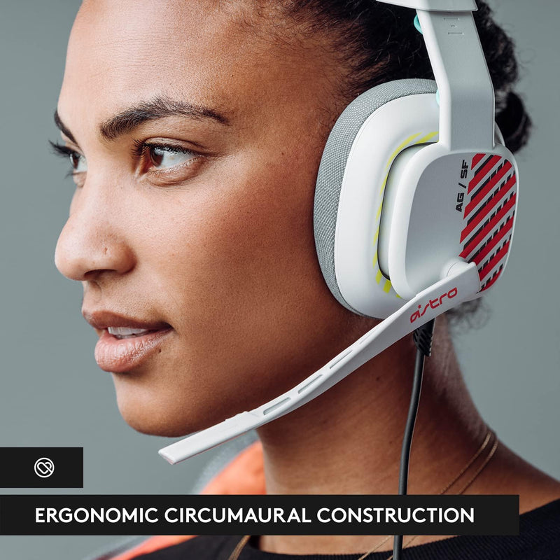 سماعة الألعاب السلكية Logitech Astro A10 Gen 2 مع ميكروفون قابل للطي لكتم الصوت - لأجهزة إكس بوكس ​​وبلاي ستيشن ونينتندو سويتش والكمبيوتر الشخصي وماك