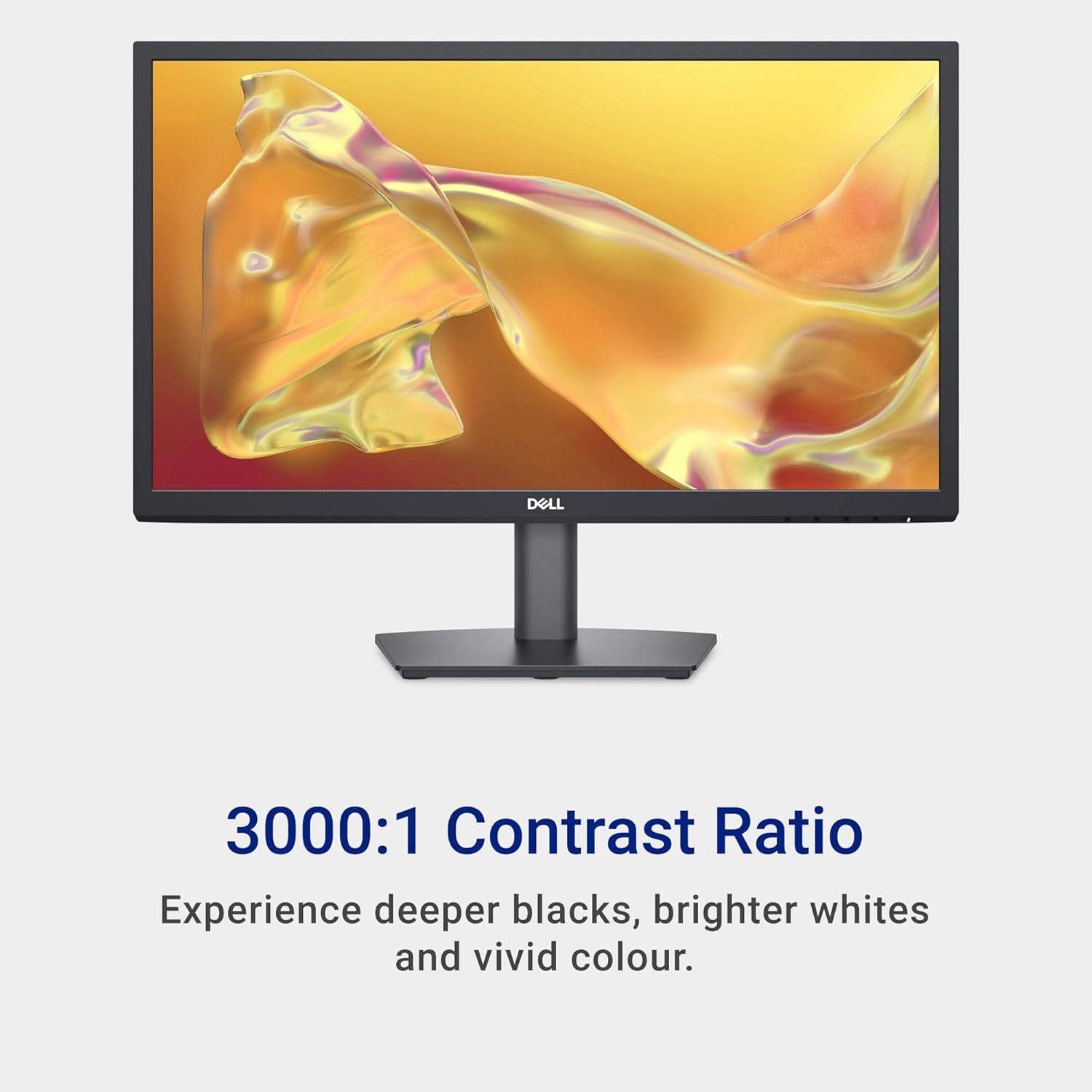 شاشة ديل SE2225H مقاس 21.5 بوصة بدقة Full HD (1920x1080)، 75 هرتز، VA، 5 مللي ثانية، VESA (100x100 مم)، HDMI، VGA