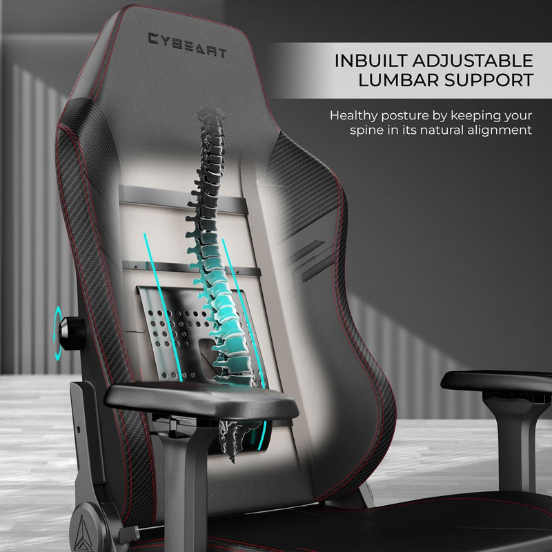 CYBEART | The Batman Gaming Chair - DC Comics | 4D Armrest | Inbuilt Lumbar Support | Supreme PU Leather, Ergonomic, Recline & Tilt