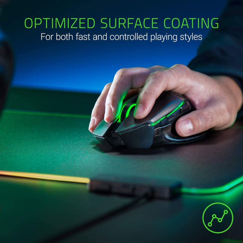 Razer Firefly V2 Micro Textured Gaming Mouse Mat with RGB Lighting Powered by Chroma