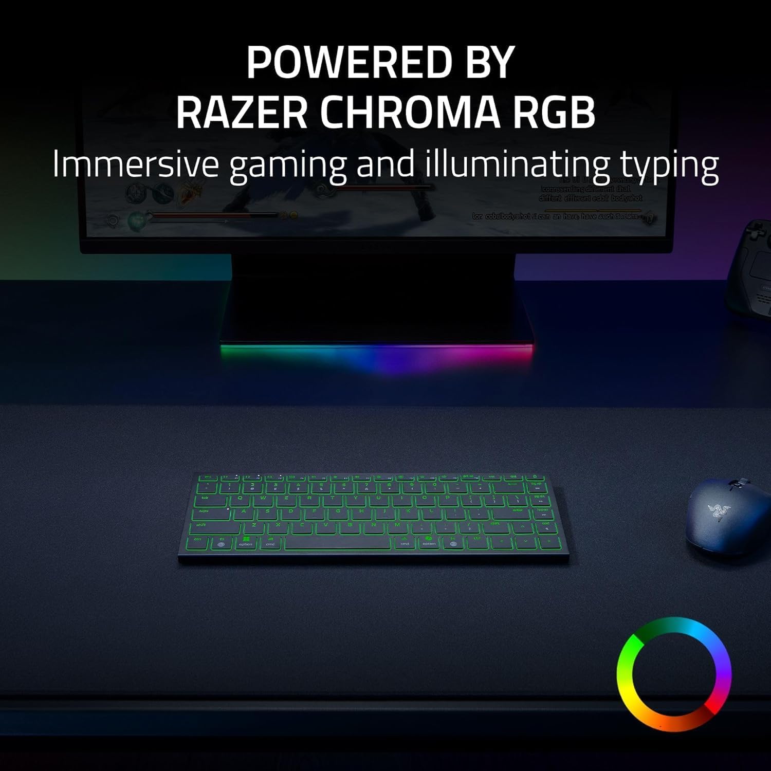 Razer Joro Ultra-Thin Wireless Gaming Keyboard – 75% Layout, Low-Profile Scissor Switches, RGB, Bluetooth + USB-C