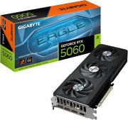 GIGABYTE GeForce RTX 5060 EAGLE MAX OC 8GD – 8 GB GDDR7, 128-bit, PCIe 5.0, 2550 MHz Boost, WINDFORCE Cooling, DisplayPort 2.1b×3 & HDMI 2.1b