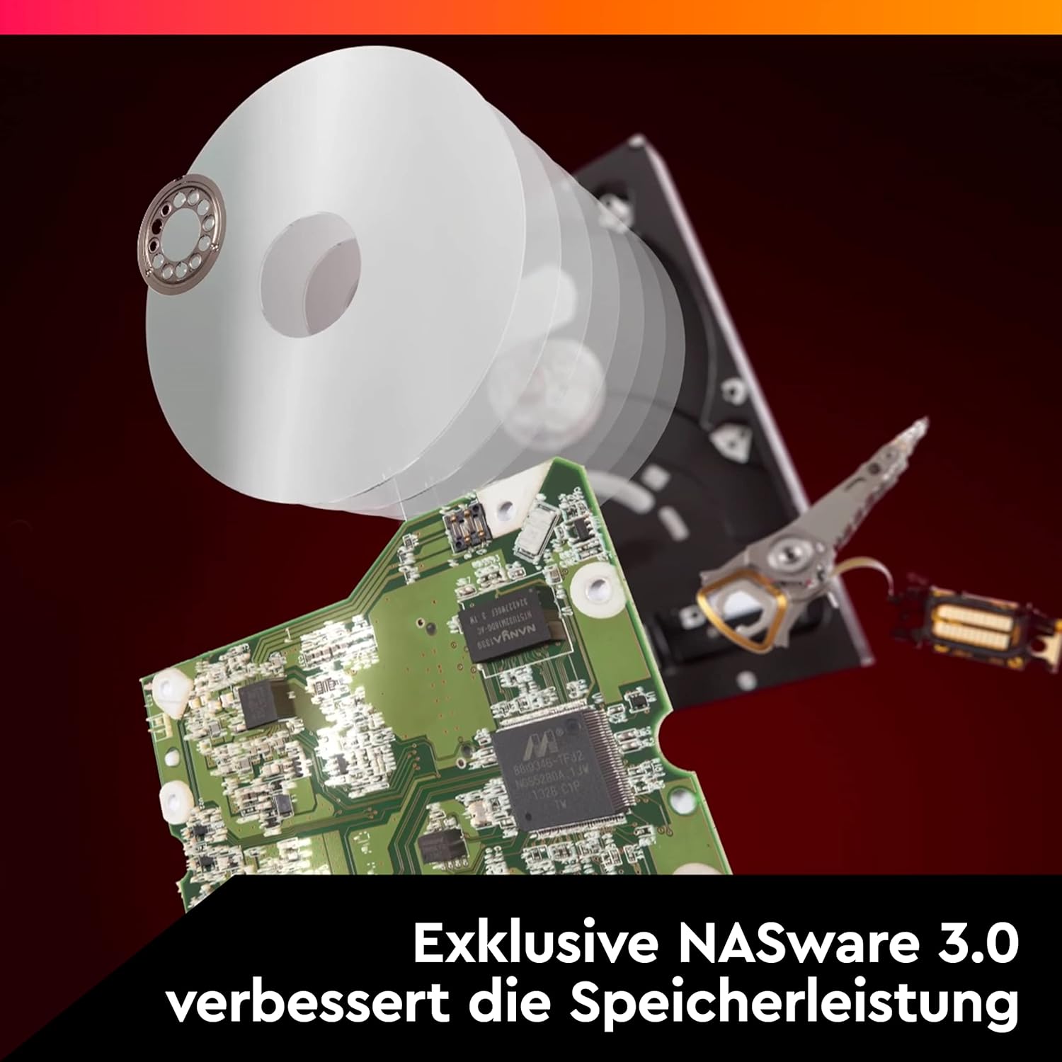 WD Red Plus 6TB NAS Internal Hard Drive, 3.5-Inch HDD, 5400RPM, SATA 6Gb/s, CMR Technology, 256MB Cache, NAS Optimized Storage, Model WD60EFPX