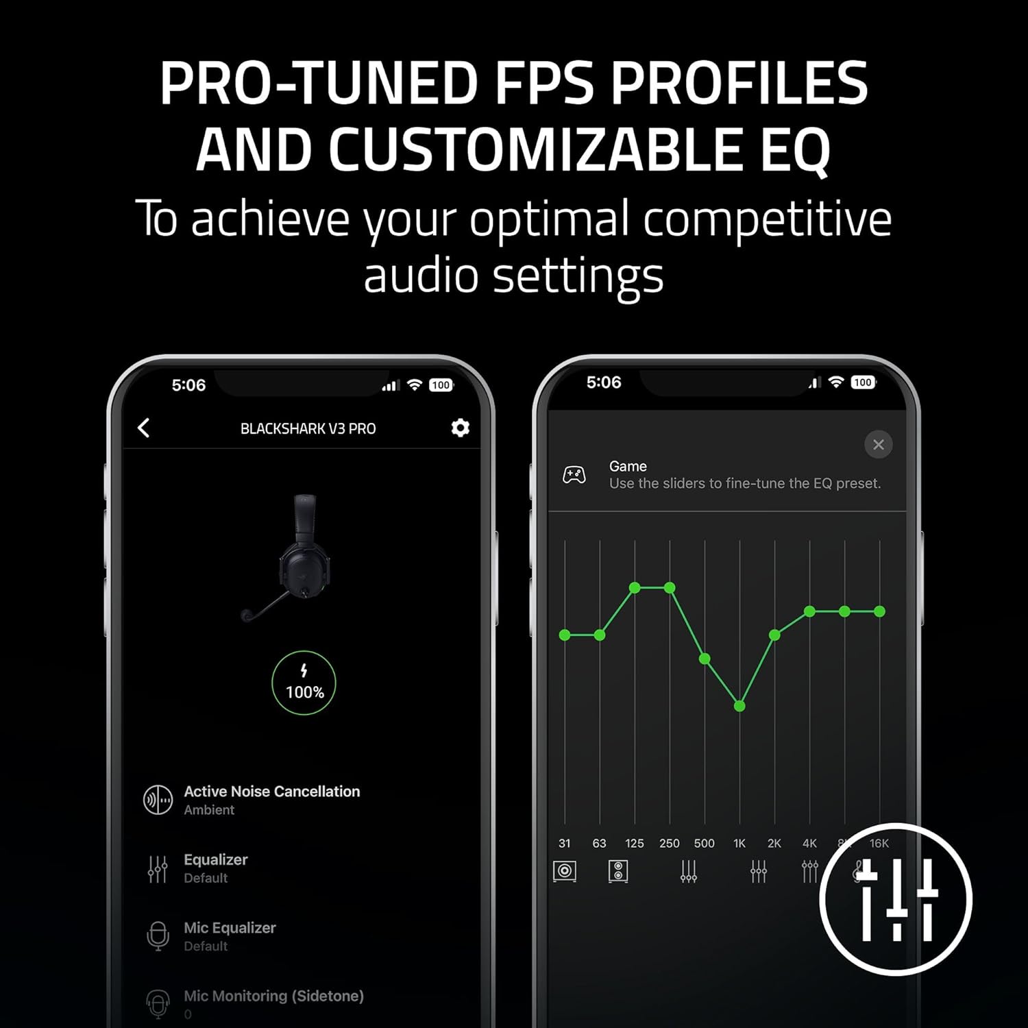 Razer BlackShark V3 Pro Wireless Headset – ANC, HyperSpeed Wireless, THX Spatial Audio, 100-Hour Battery, Detachable Mic