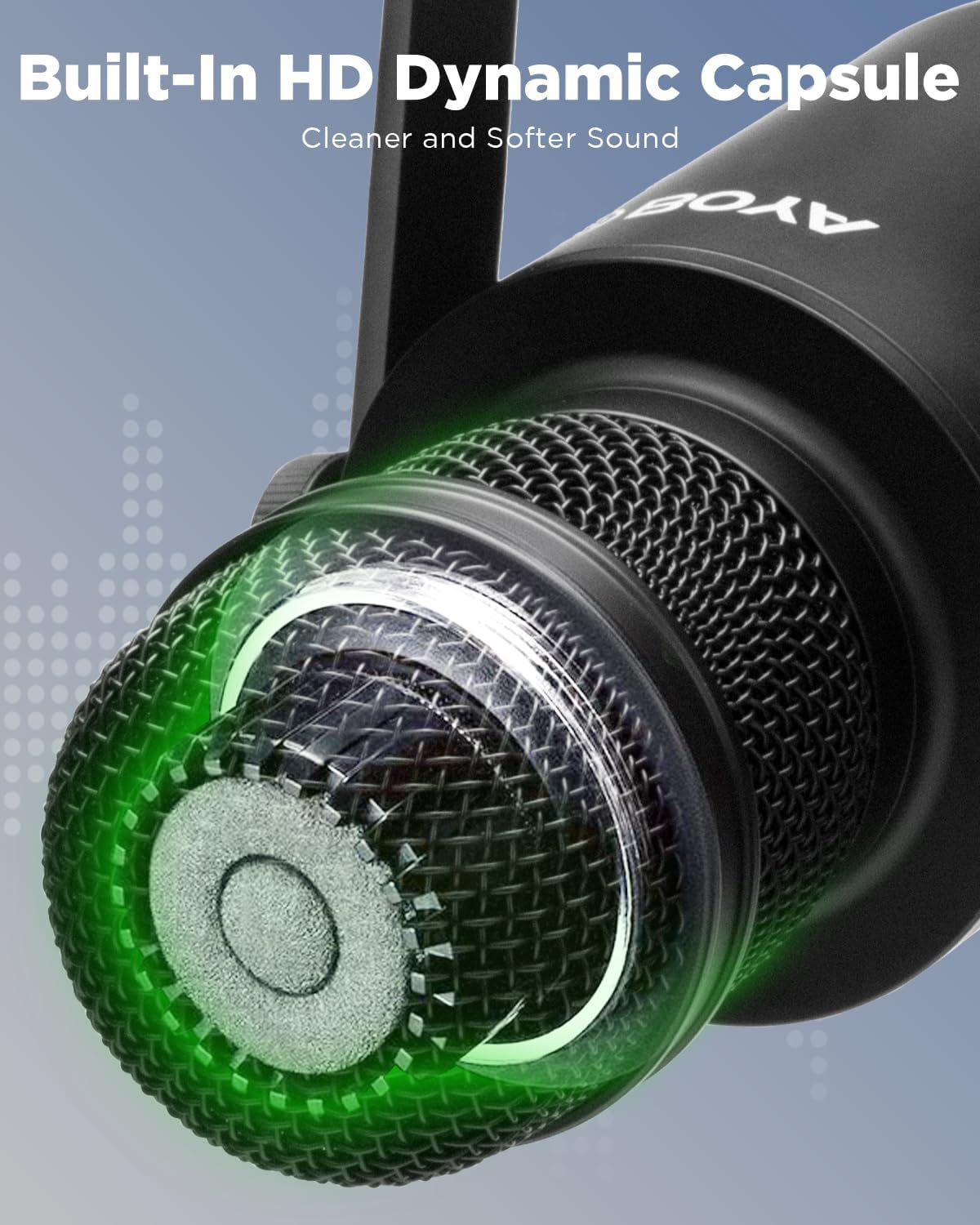 ميكروفون BOYA BY-DM500 الديناميكي XLR للبودكاست – صوت إذاعي، هيكل معدني، نطاق ترددي واسع، ميكروفون استوديو للبث والألعاب والتعليق الصوتي والموسيقى – أسود