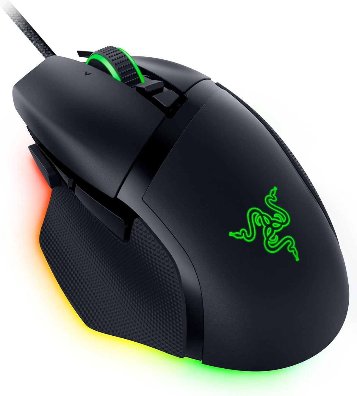 Razer Basilisk V3 35K Wired Ergonomic RGB Gaming Mouse , Focus Pro 35K Gen-2 Optical Sensor , 35,000 DPI , 11 Programmable Controls , HyperScroll Tilt Wheel , Chroma RGB – Black