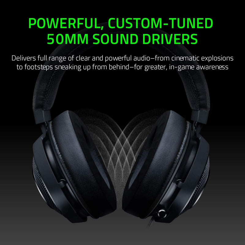 Razer BlackShark V2 X Gaming Headset: 7.1 Surround Sound - 50mm Drivers -  Memory Foam Cushion - for PC, PS4, PS5, Switch, Xbox One, Xbox Series X|S