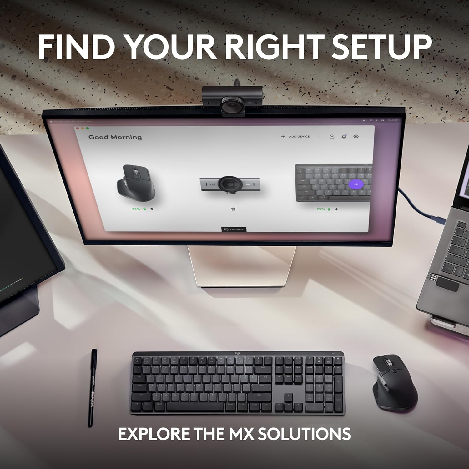 Logitech MX Brio 4K Webcam – AI‑Enhanced Ultra HD, USB‑C, Dual Beamforming Mics, Show Mode & Privacy Shutter
