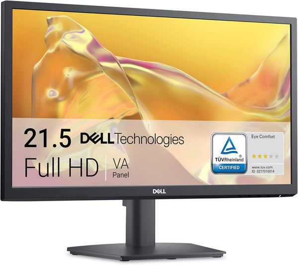 Dell SE2225H 21.5 Inch Full HD (1920x1080) Monitor, 75Hz, VA, 5ms, VESA (100x100mm), HDMI, VGA