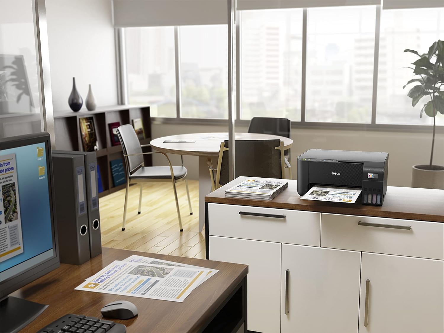 Epson EcoTank L3252 A4 Wi-Fi All-in-One Ink Tank Printer - Print, Scan, Copy, Wi-Fi Direct, Borderless Printing
