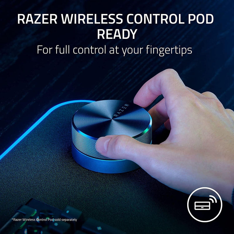 Razer Nommo V2 X - Full-Range 2.0 PC Gaming Speakers: THX Spatial Audio - Rear-Facing Bass Ports - Two 3” Full-Range Drivers - Max Sound Pressure Level 96dB - Wireless Control Pod