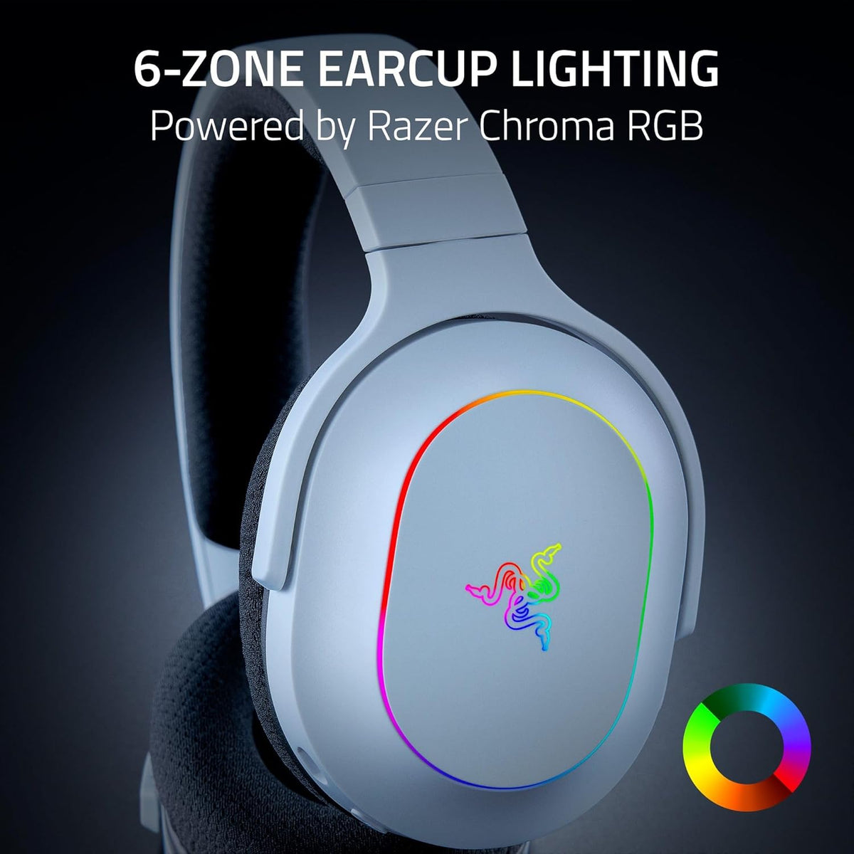 Razer Barracuda X Chroma Wireless Gaming Headset - TriForce 40mm Drivers - Dual Wireless (2.4GHz & Bluetooth) - 6-Zone Chroma RGB - Detachable HyperClear Cardioid Mic - 70-Hour Battery