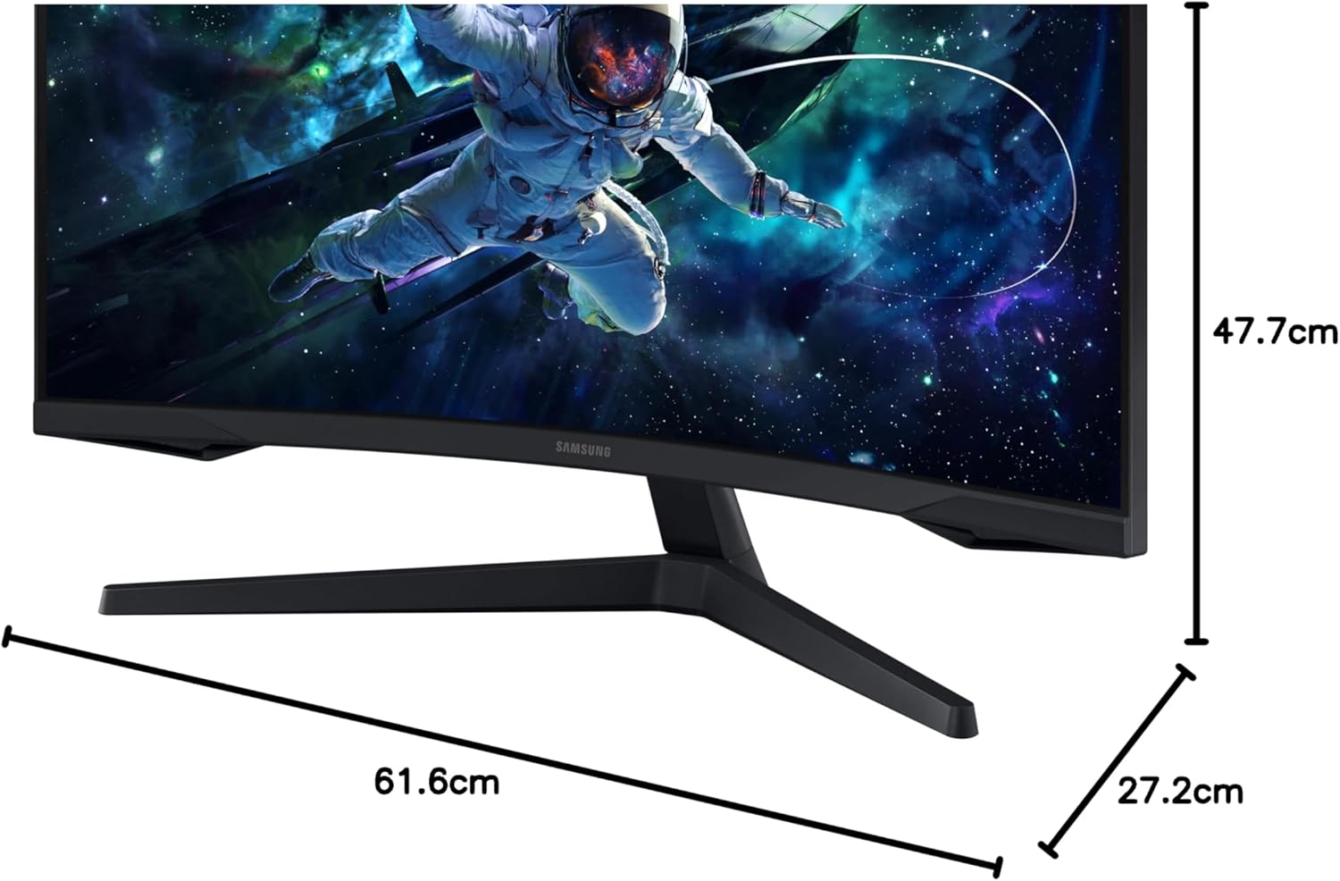 Samsung Odyssey G5  27" Gaming Monitor - QHD 2560x1440, 1000R Curved, 165Hz, 1ms, HDR10