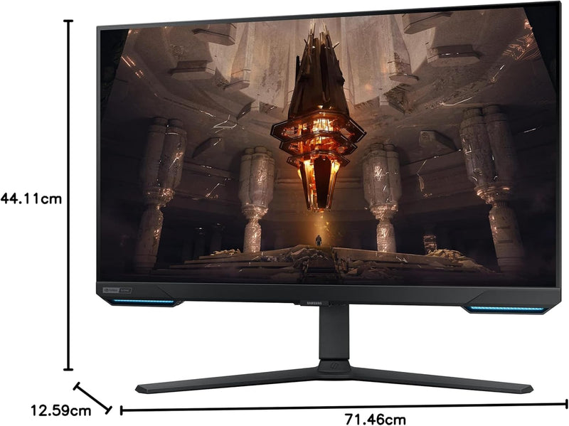 SAMSUNG Odyssey G70B Series 32-Inch 4K UHD Gaming Monitor, IPS Panel, 144Hz, 1ms, HDR 400, G-Sync and FreeSync Premium Pro Compatible, Ultrawide Game View