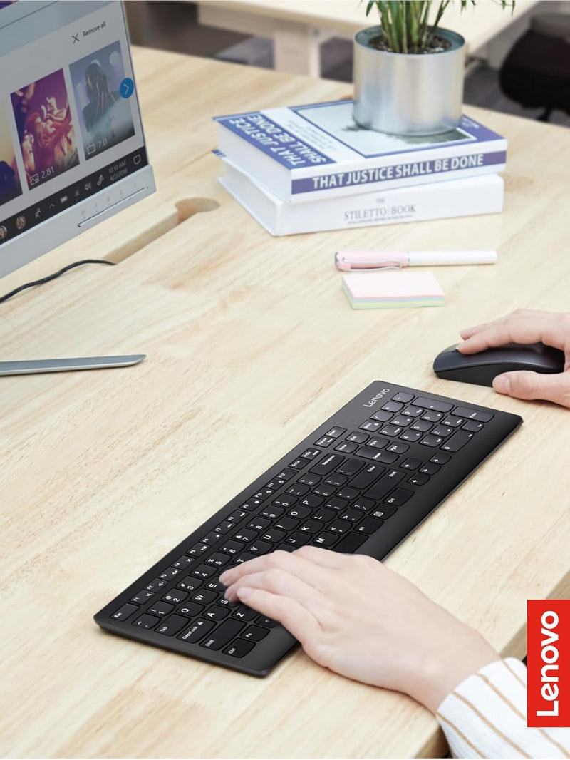 Lenovo 510 Wireless Combo Keyboard with Mouse Combo (EN/AR)