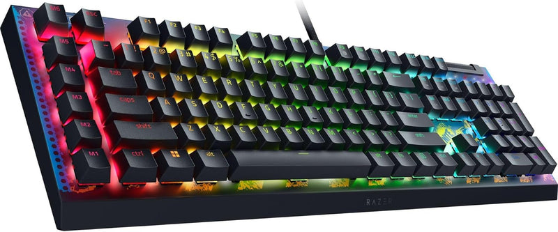 Razer BlackWidow V4 X - Fortnite Edition Mechanical Gaming Keyboard with RGB (Yellow Switches, 6 Custom Macro Keys, Doubleshot ABS Keycaps) QWERTY US Keyboard | Fortnite