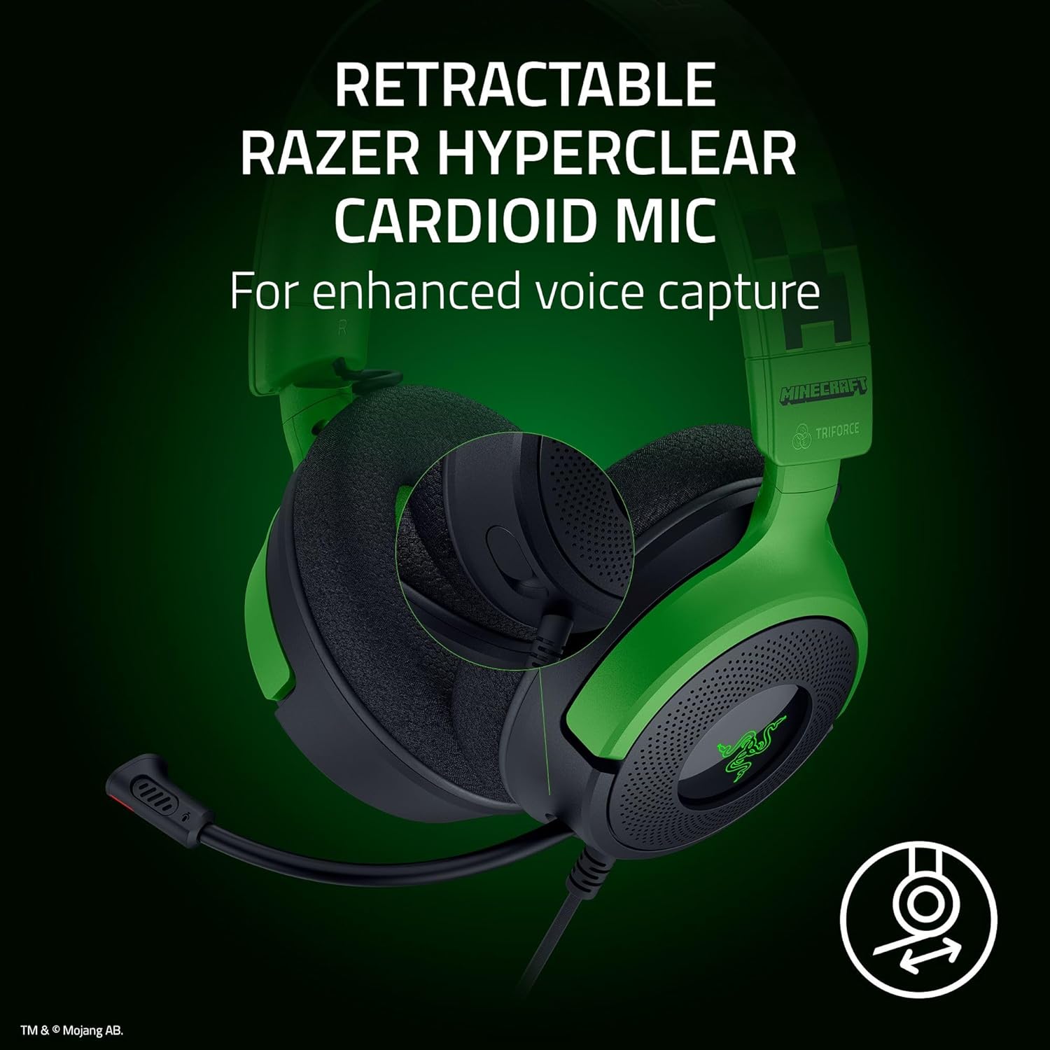 Razer Kraken V4 X Wired Gaming Headset – 40mm TriForce Drivers, 7.1 Surround Sound, HyperClear Cardioid Mic, Chroma RGB, USB-C & USB-A Compatible