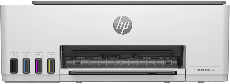 HP Smart Tank 520 All-in-One Printer, 27 Segments + 1" iCON LCD Display, 12ppm Black & 5ppm Color Print Speed, 10cpm Black & 2cpm Color Copy Speed, Up to 1200dpi Resolution, White