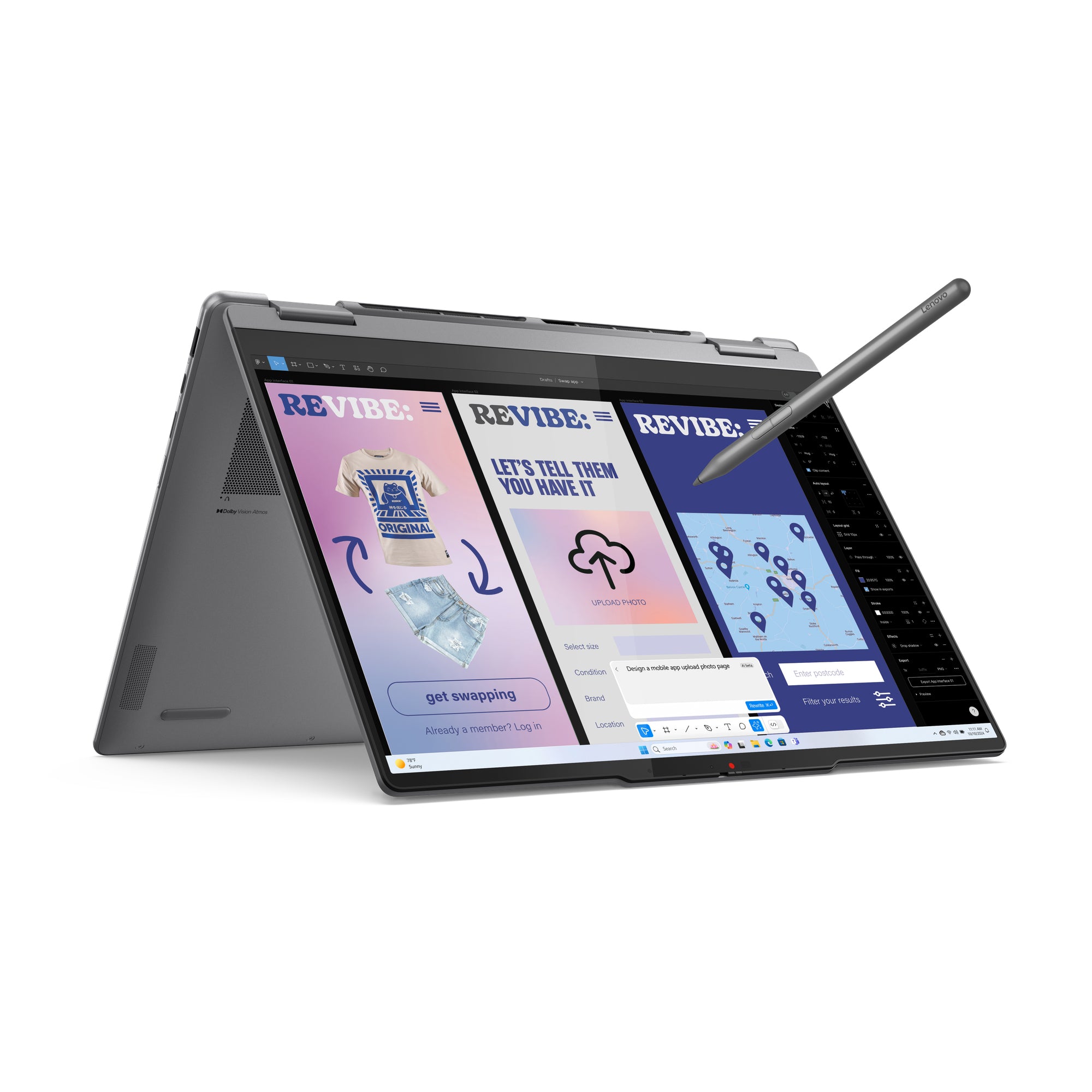 كمبيوتر محمول Lenovo Yoga 7 2-in-1 14ILL10 83JQ00B3PS - شاشة لمس OLED 60Hz مقاس 14 بوصة - معالج Intel Core Ultra 7 256V - ذاكرة وصول عشوائي (RAM) سعة 16 جيجابايت - قرص SSD سعة 512 جيجابايت - نظام تشغيل مشترك - نظام تشغيل Windows 11 PRO K